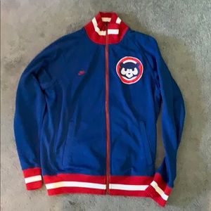 Cubs full zip track Jacket Cooperstown Collection